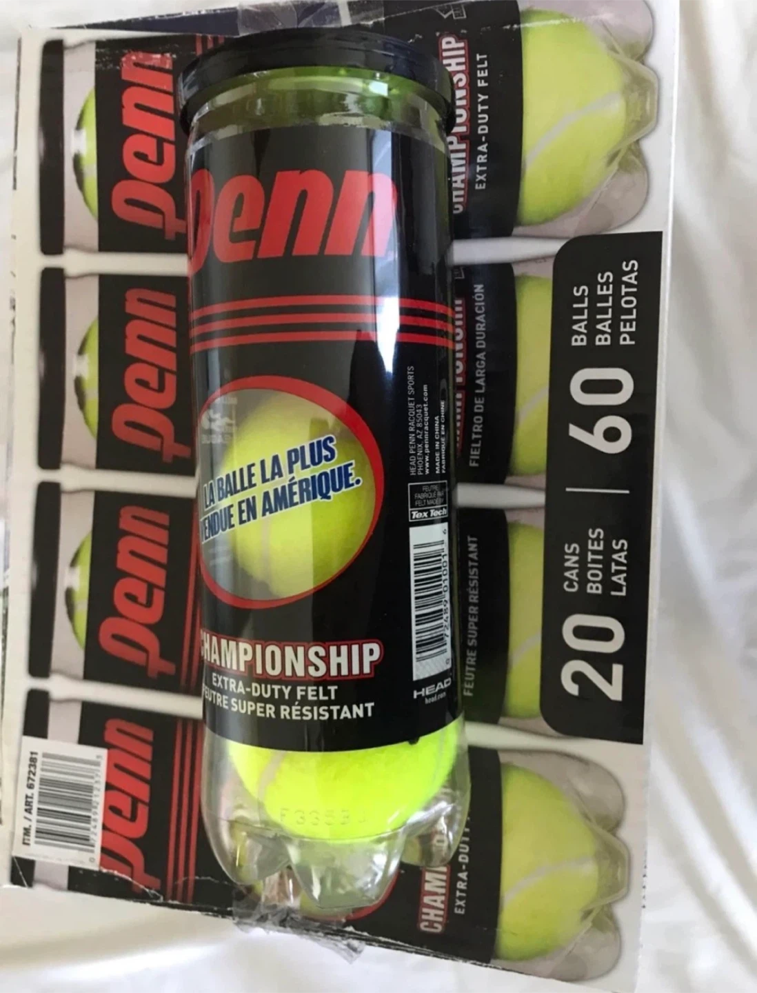 Penn Championship Extra-Duty Felt Tennis Balls - 3 Pack - photo 3
