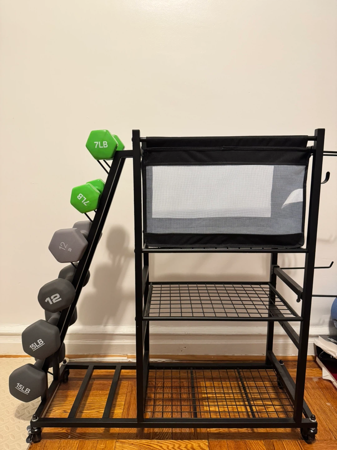 Dumbbell Rack with Weights
