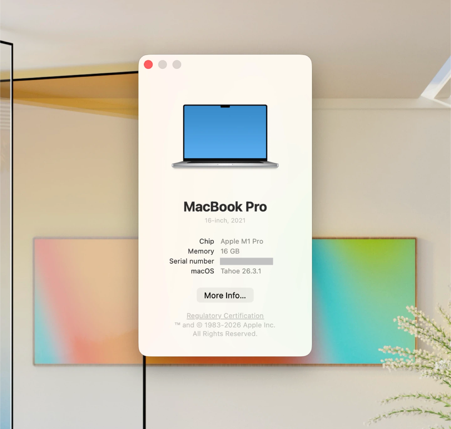 M1 Pro Macbook Pro 16" 16GB Memory, 512GB Storage - photo 4