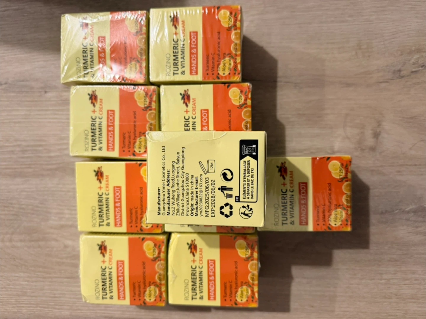Rozino Turmeric + Vitamin C Cream for Hands & Foot - 250g - photo 3