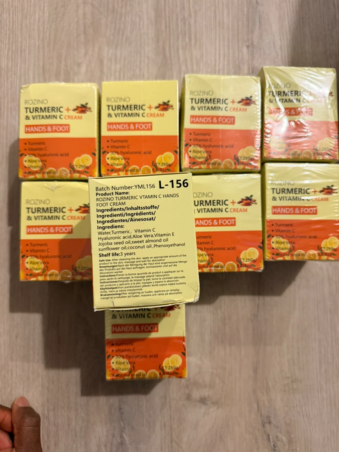 Rozino Turmeric + Vitamin C Cream for Hands & Foot - 250g - photo 2
