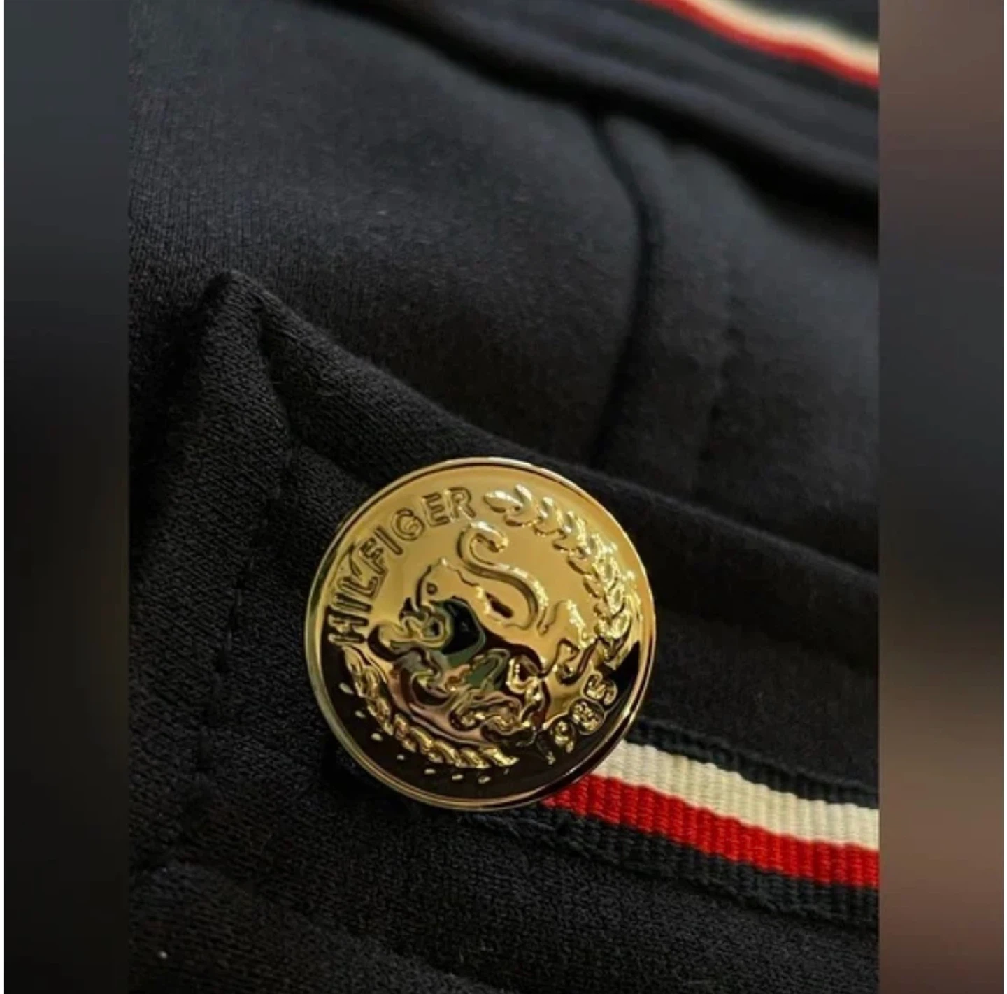 Tommy Hilfiger Navy Military Style Blazer Jacket - photo 3