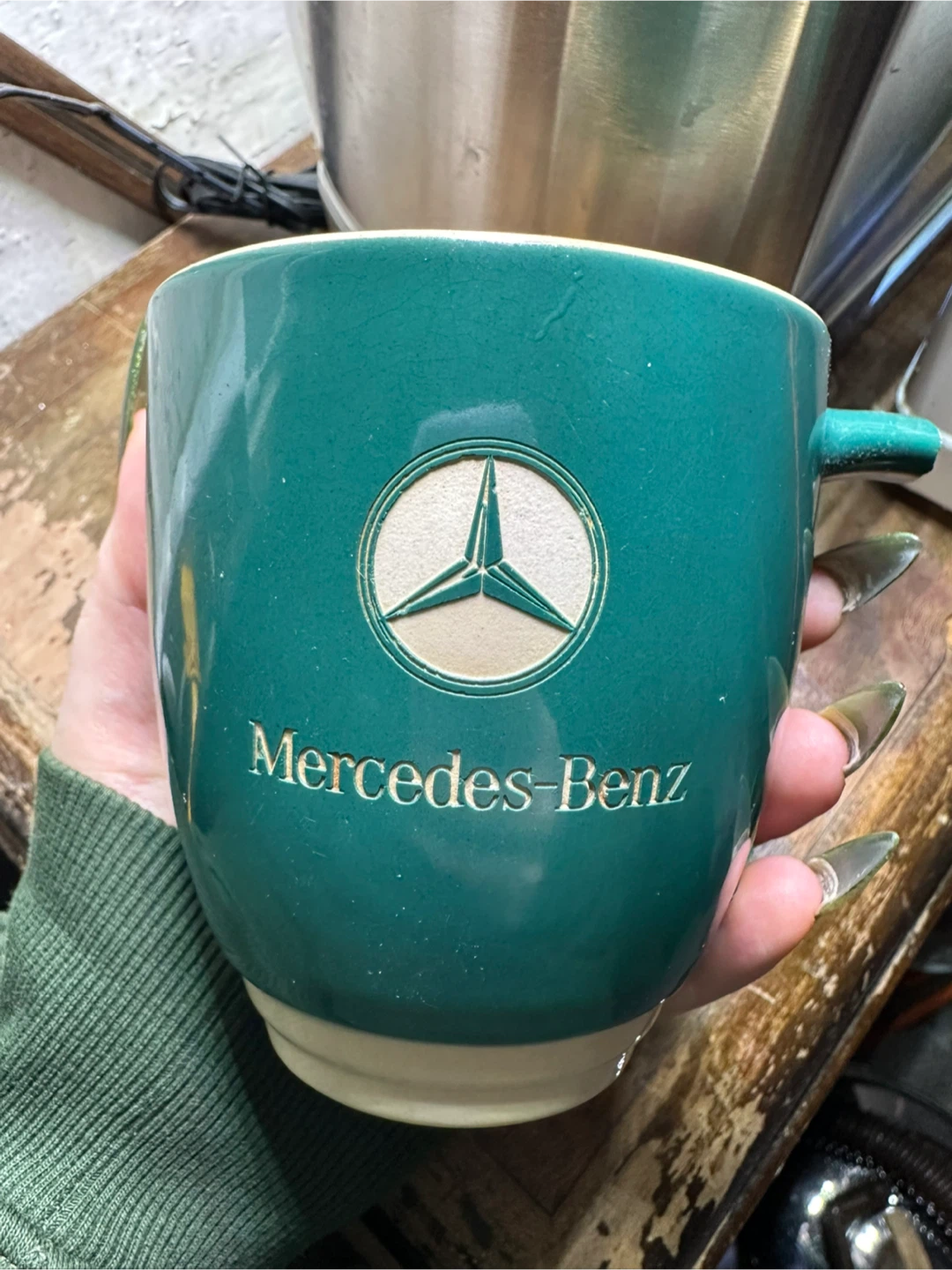 Mercedes-Benz Ceramic Mug Broken Handle