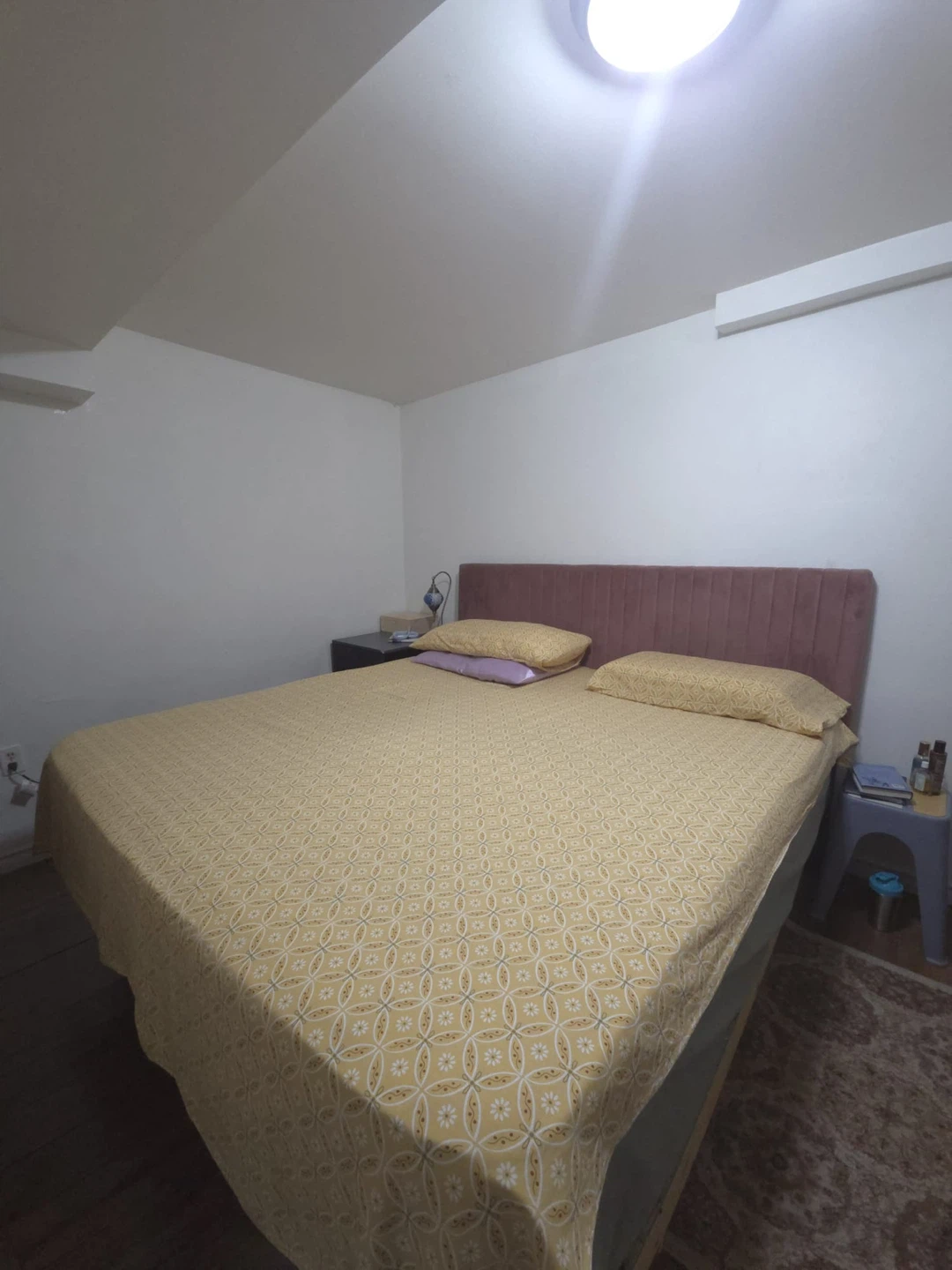 King size Velvet Headboard and bed frame only