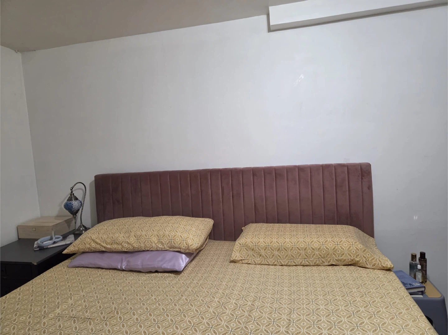 King size Velvet Headboard and bed frame only - photo 4