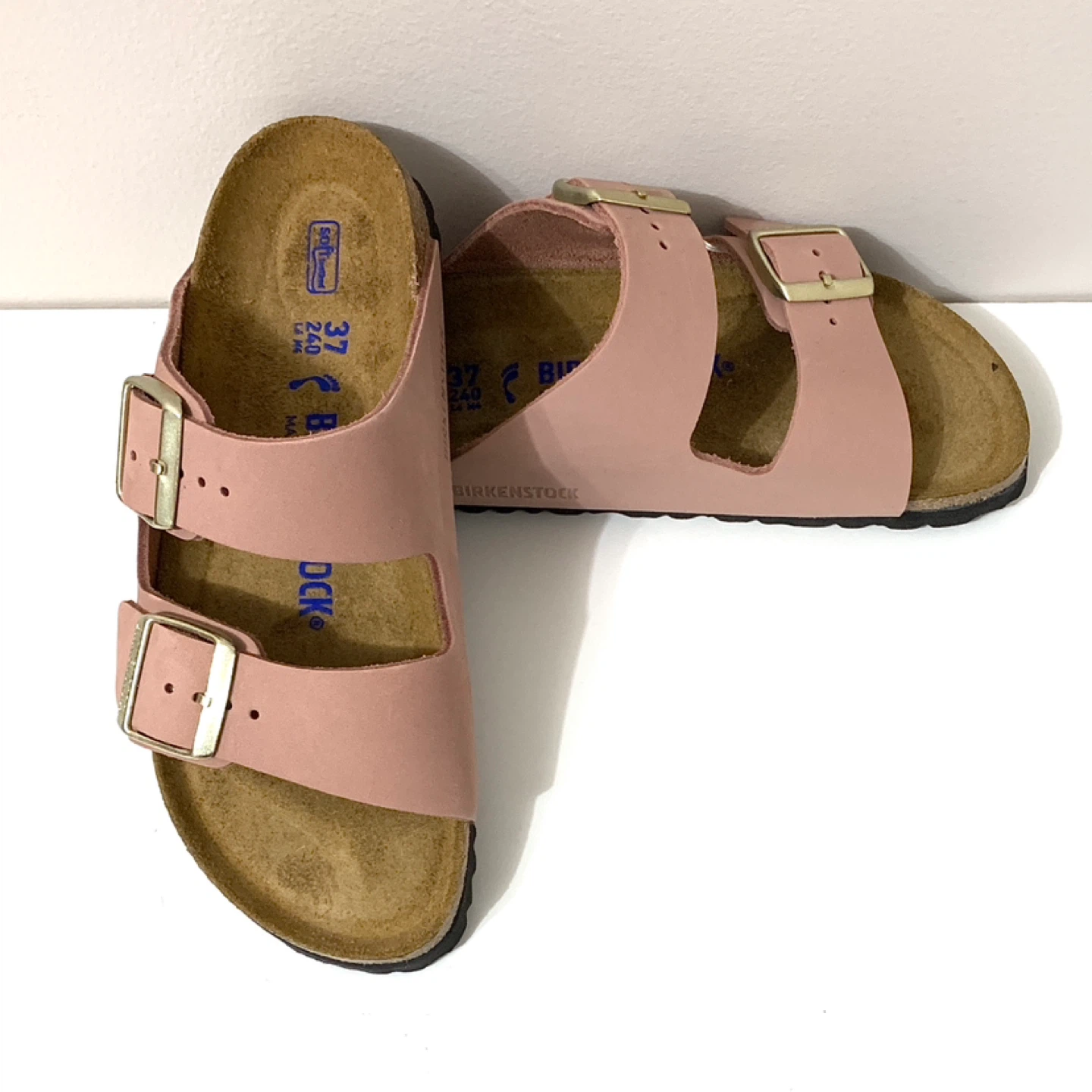 Birkenstock Arizona Sandal Size 38 Womens Soft Footbed Shoes NEW