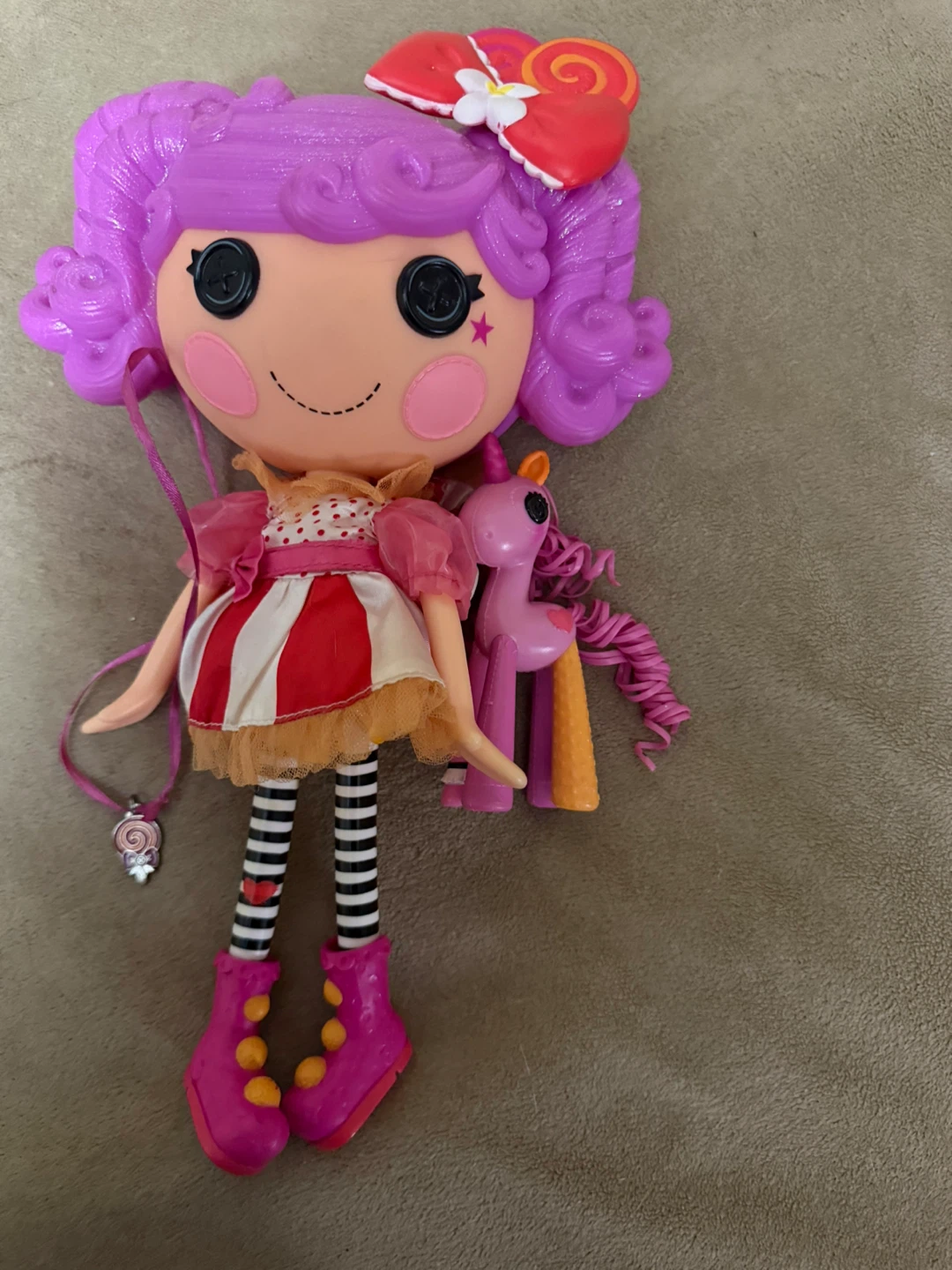 Lalaloopsy Doll with pony & collector’s necklace
