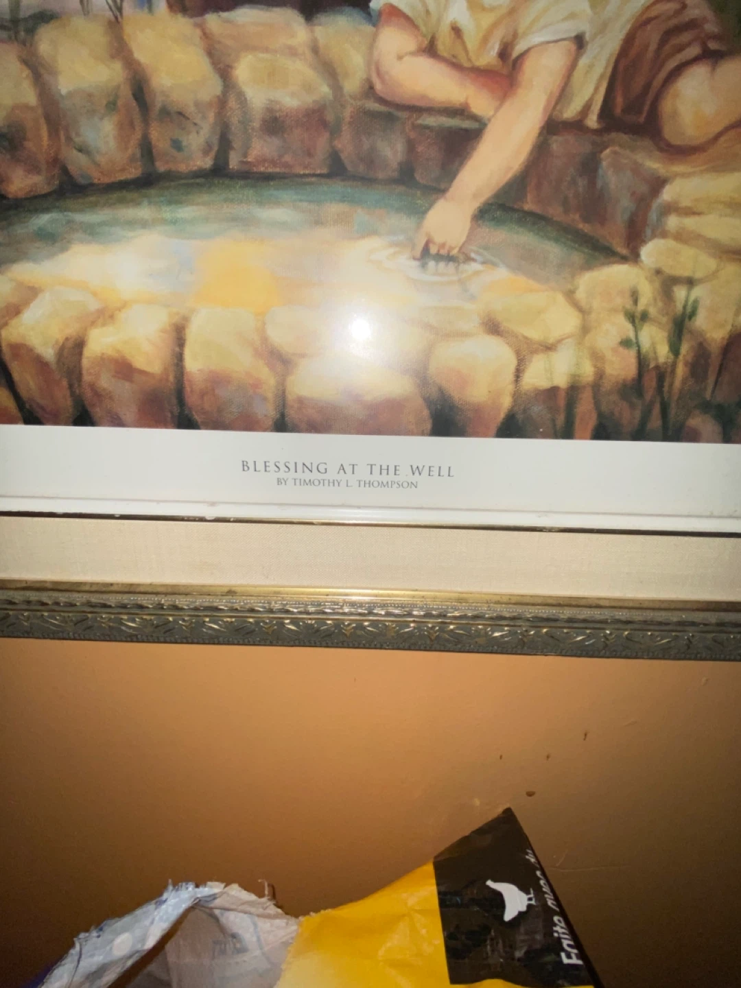 Blessing at the Well Framed Art by Timothy L. Thompson - photo 2