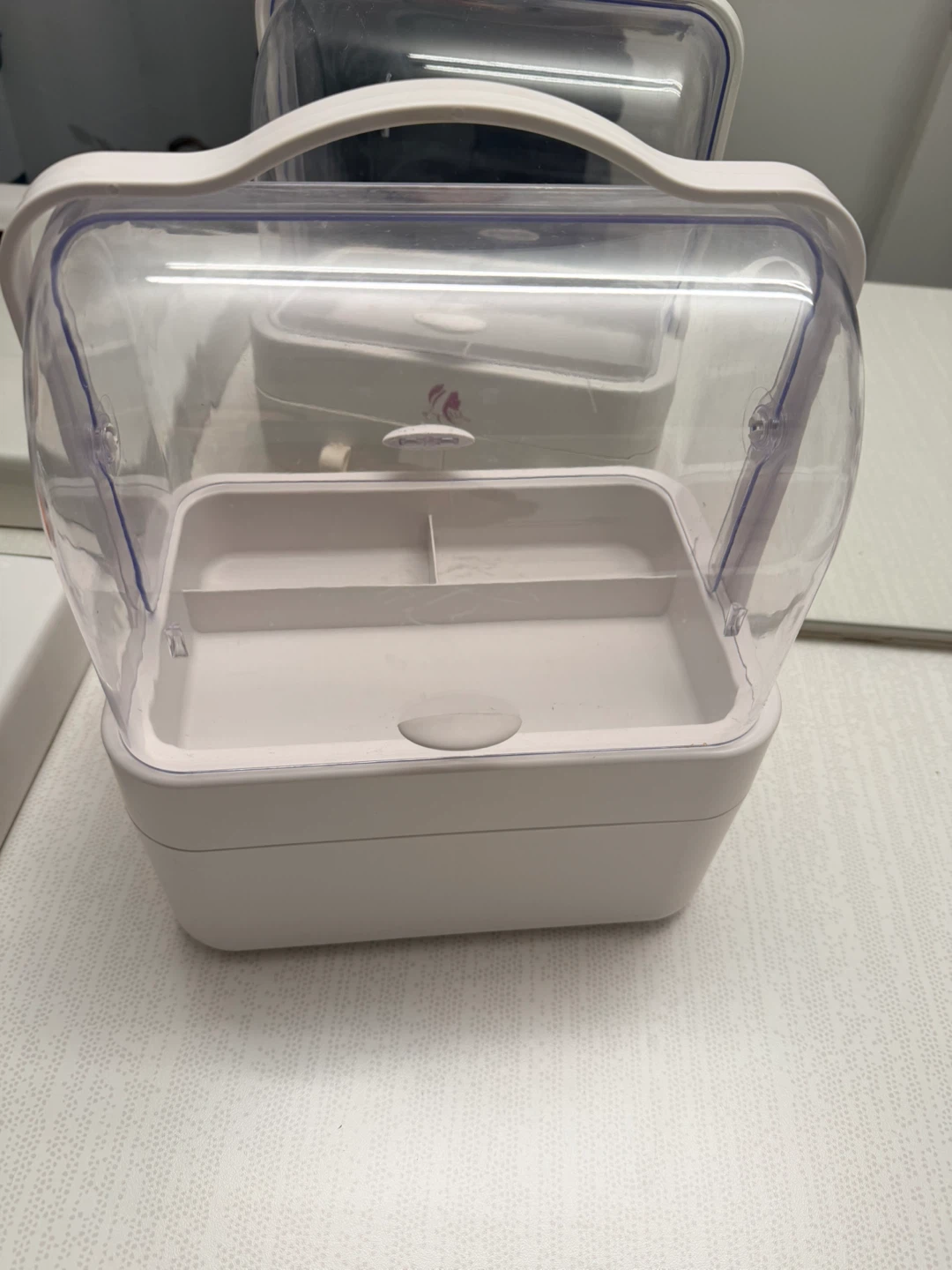 Makeup Organizer with Clear Lid and Drawers