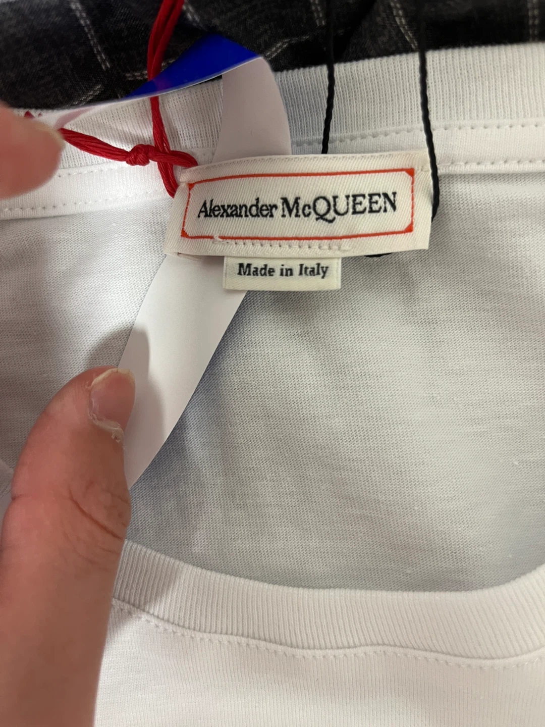 Authentic Alexander McQueen White Graphic T-Shirt Size L - photo 2