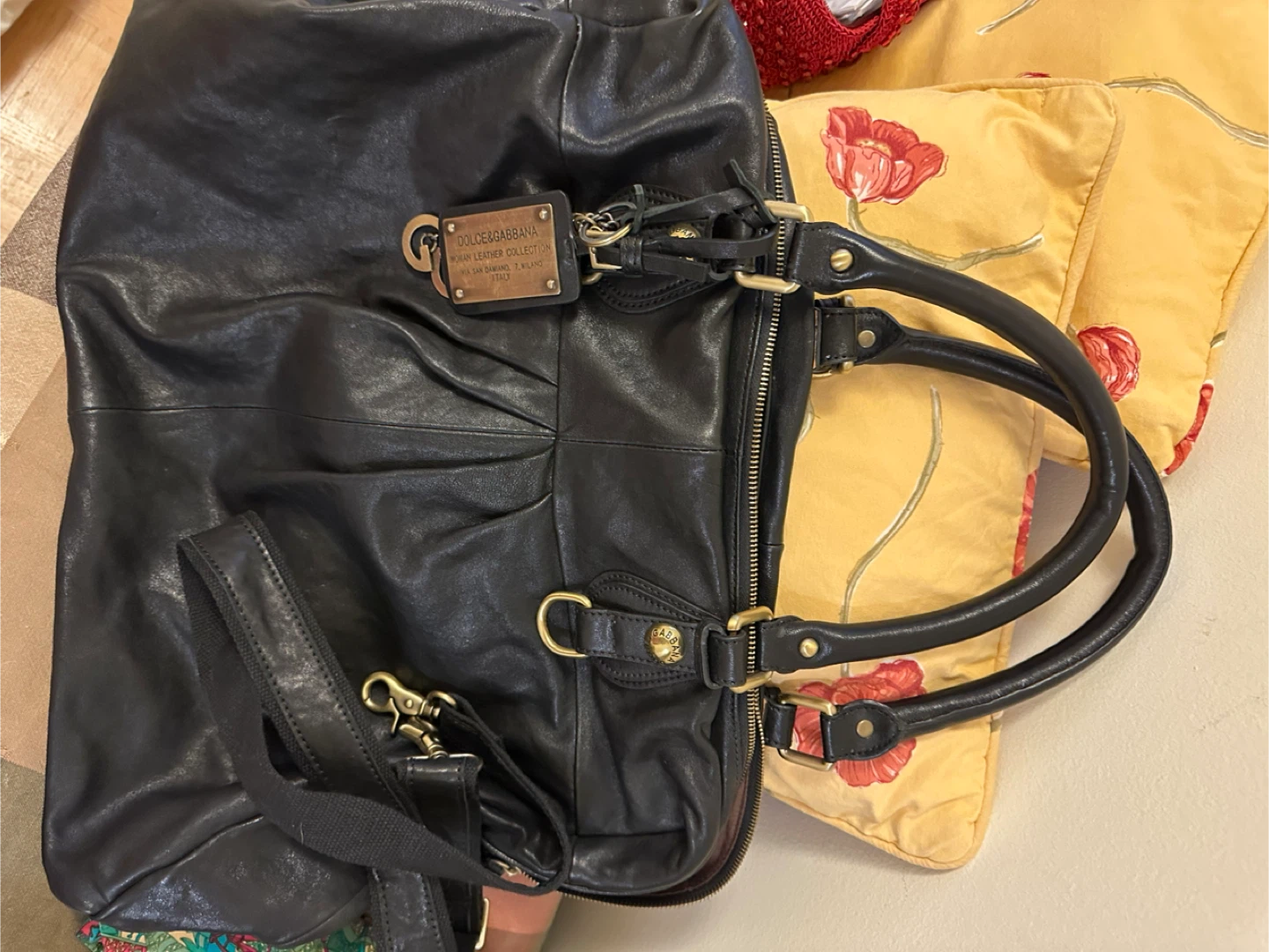 Auth DOLCE & GABBANA Black Leather Woman Bag - photo 3