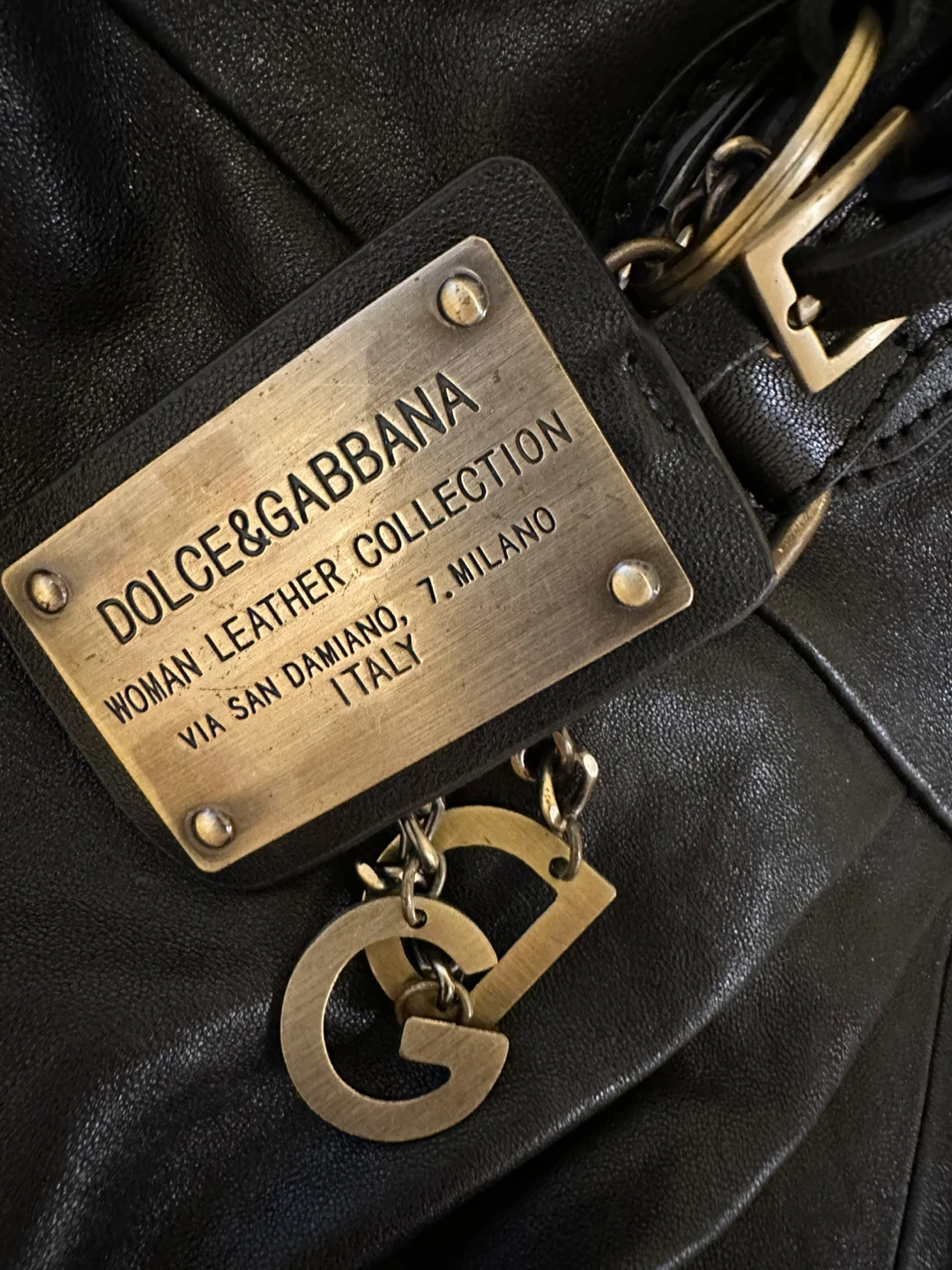 Auth DOLCE & GABBANA Black Leather Woman Bag - photo 2