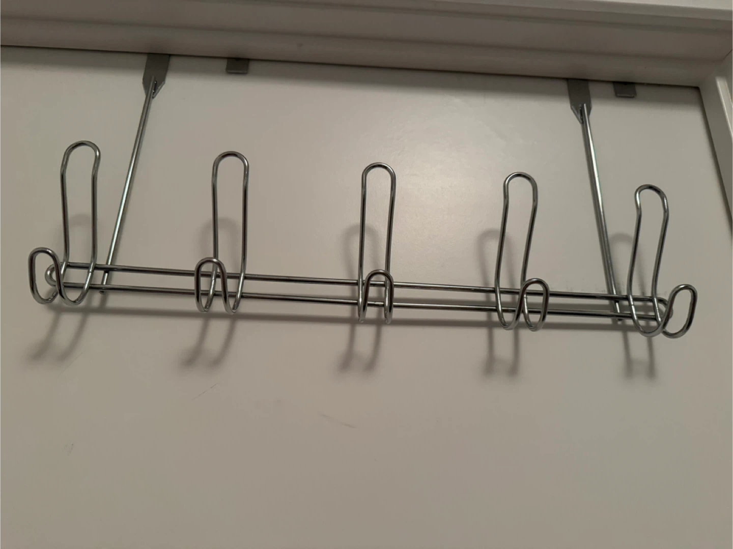 2 x Over-the-Door 6 Hook Organizer Rack