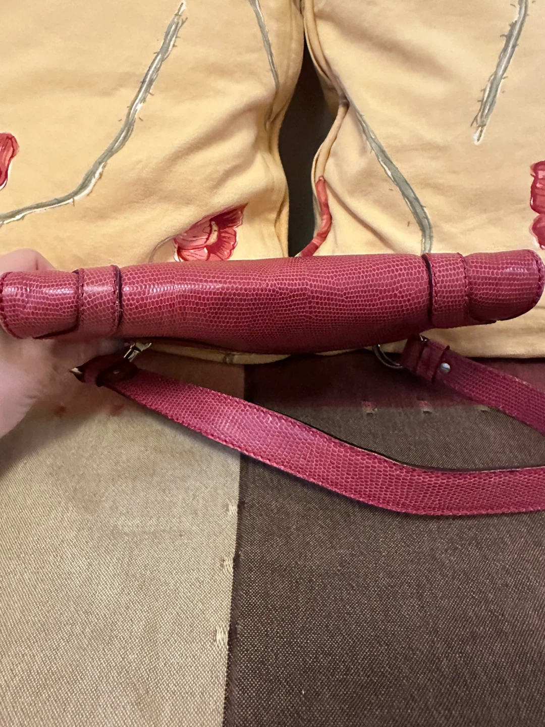 Auth Burberry London Pink Lizard Embossed - photo 4