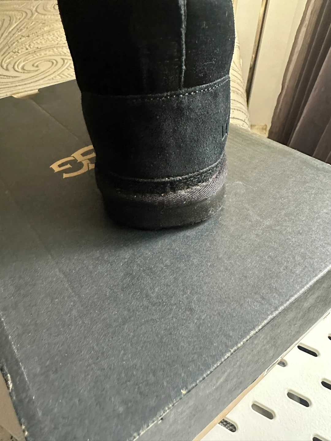 UGG Black Suede Lace-Up Boots - Women's Size 9 - photo 2