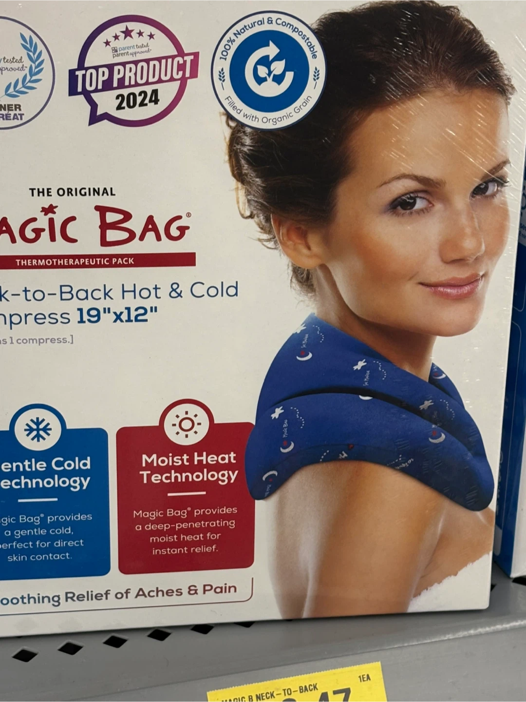 The Original Magic Bag Neck-to-Back Hot & Cold Compress 19"x12"