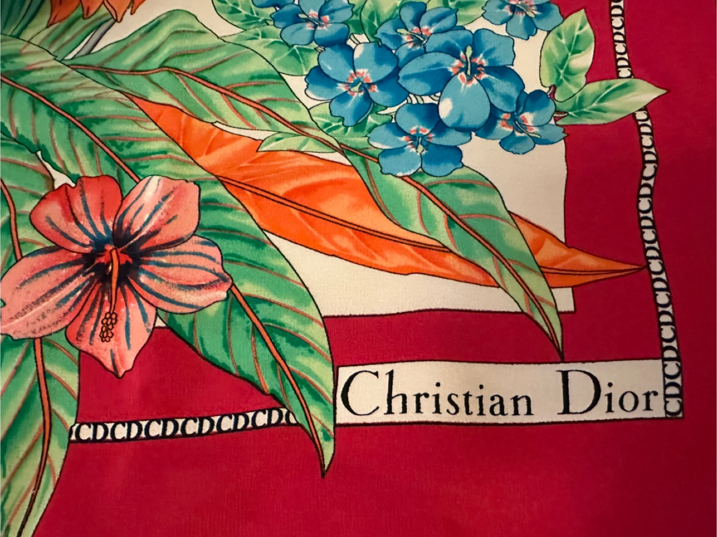 Authentic Christian Dior Silk Scarf - photo 2