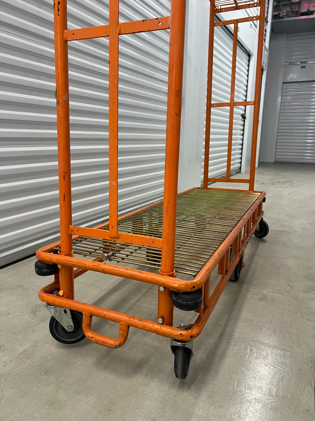 Warehouse U-Boat Cart with Shelf – Heavy Duty Industrial Cart - photo 2