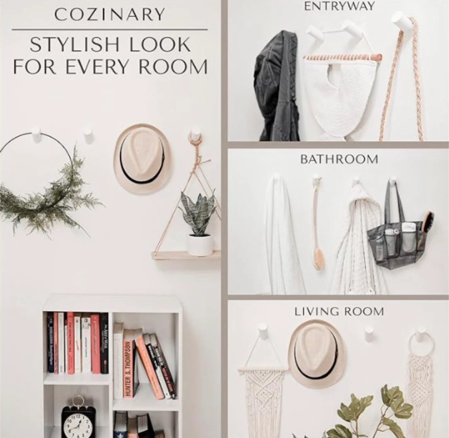 COZINARY Wall Hooks - Set of 4 - photo 2