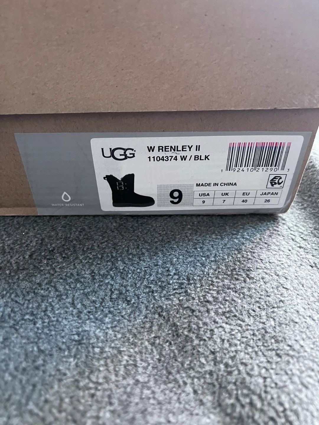 UGG W Renley II Boots Black Size 9 - photo 2
