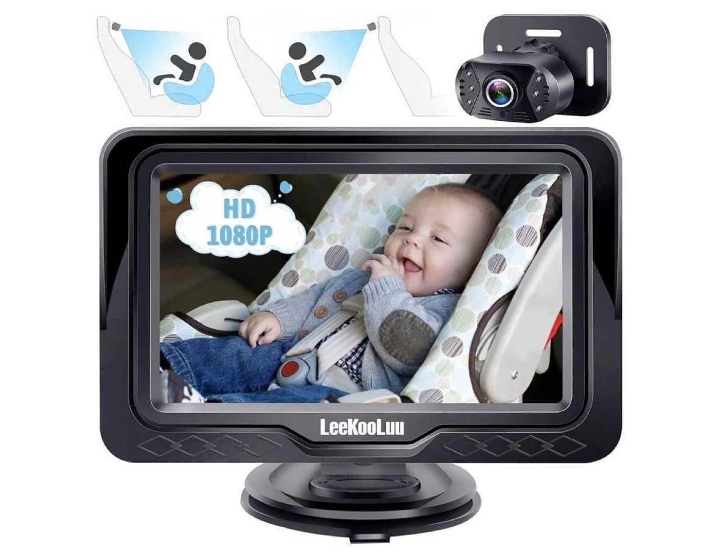 Baby Car Camera 4.3" HD 1080P