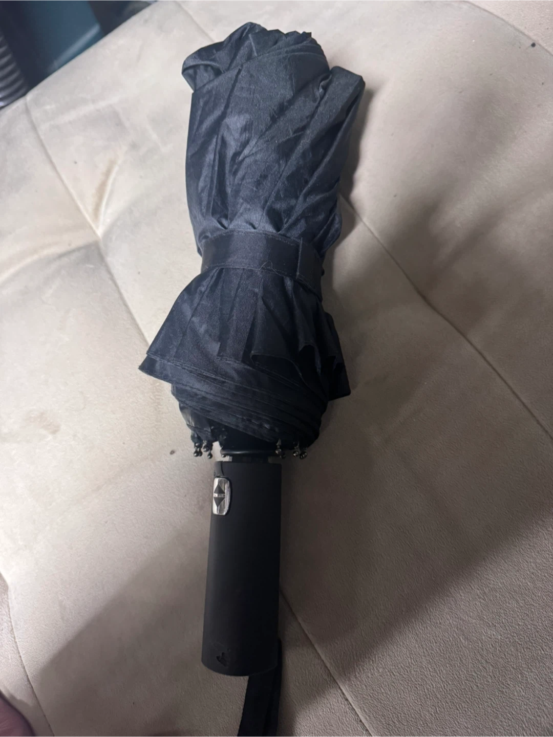 Black Automatic Folding Umbrella - photo 2
