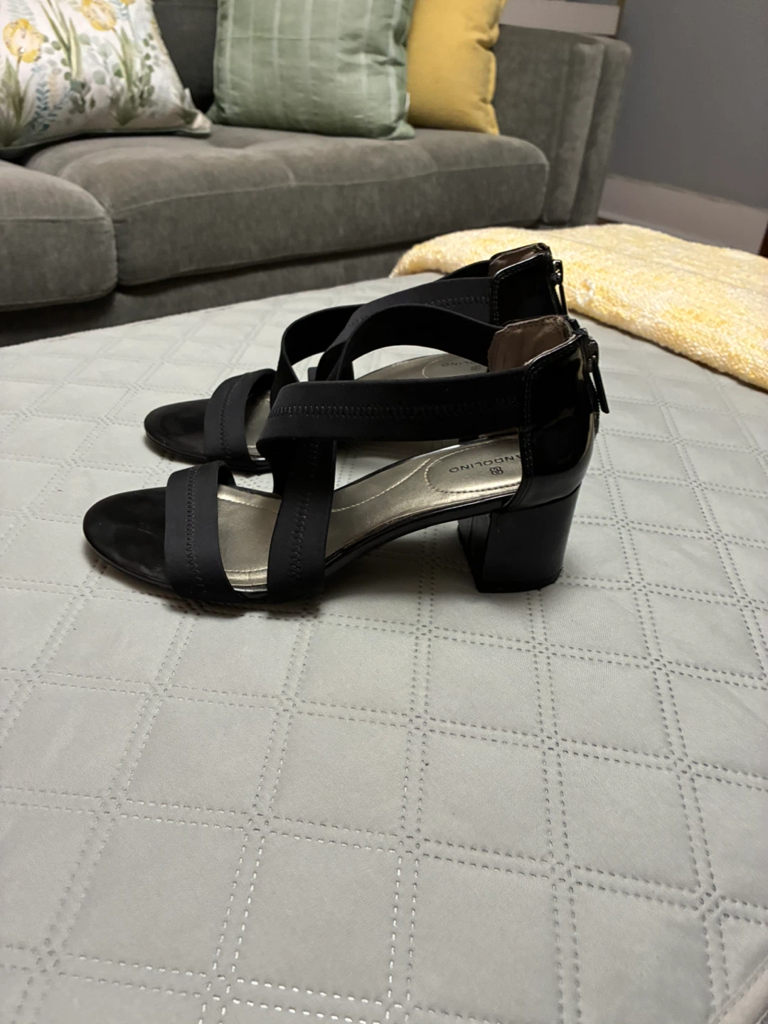 Bandolino Black Block Heel Sandals leather - photo 2