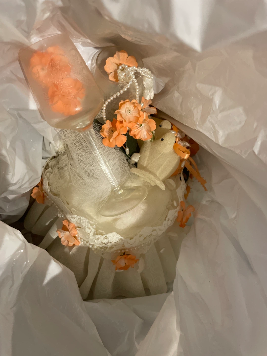Wedding Decorations - Doves and Artificial Flowers - photo 2