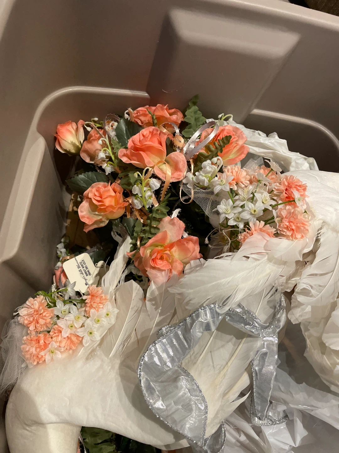 Wedding Decorations - Doves and Artificial Flowers - photo 5