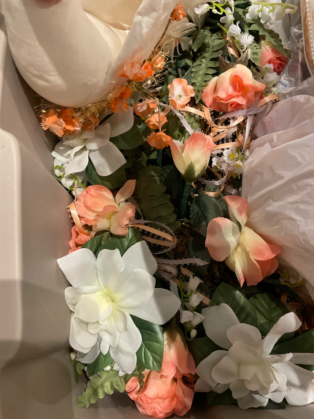 Wedding Decorations - Doves and Artificial Flowers - photo 3
