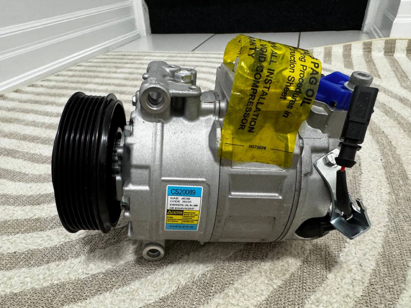 Delphi AC Compressor CS20089 Audi VW Jetta GTI Passat - photo 4