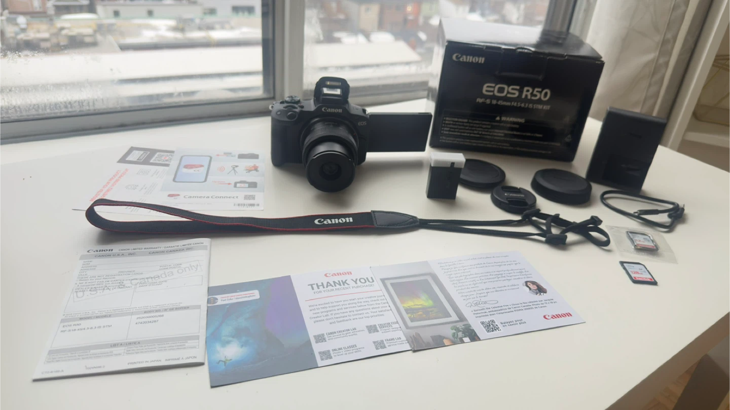 Canon EOS R50 Mirrorless Camera with RF-S 18-45mm Lens Kit - photo 3