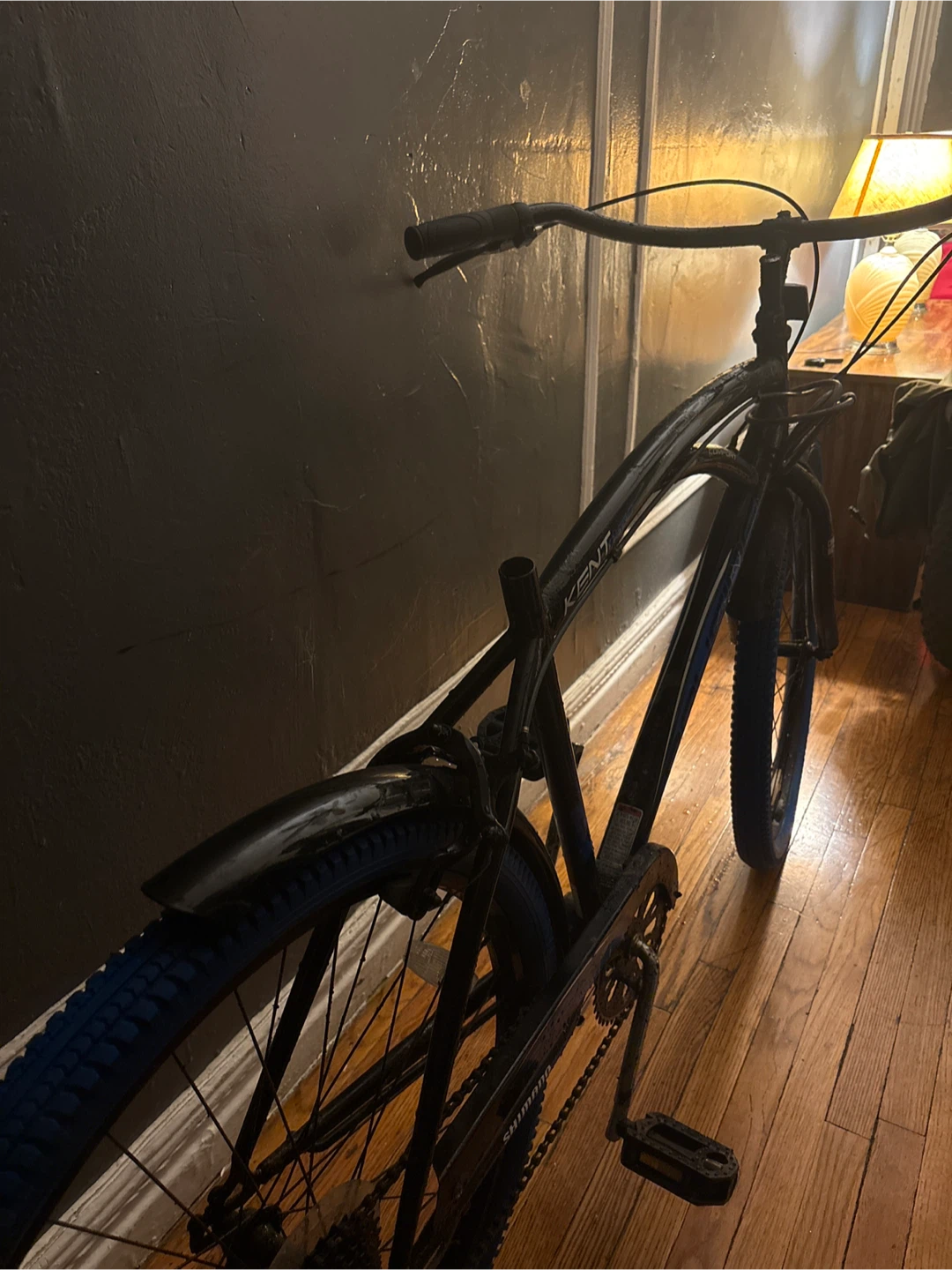 Kent Bayside Cruiser Bike - Black with Blue Tires - photo 3