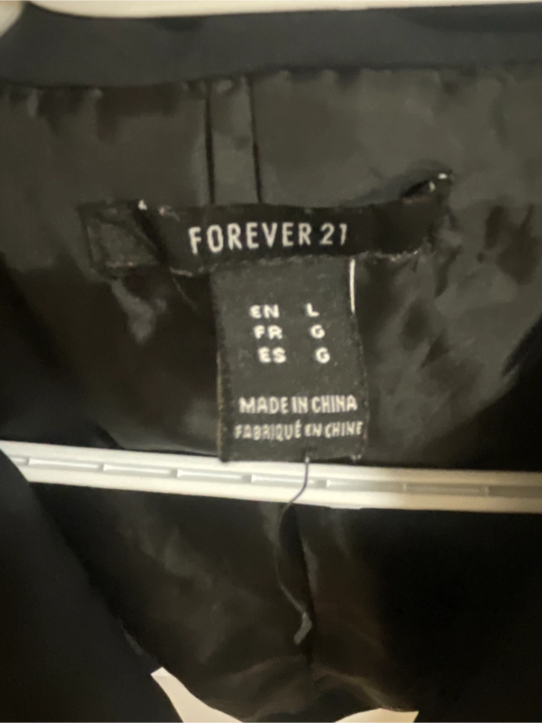 Forever 21 Black Cropped Blazer - Size L - photo 2