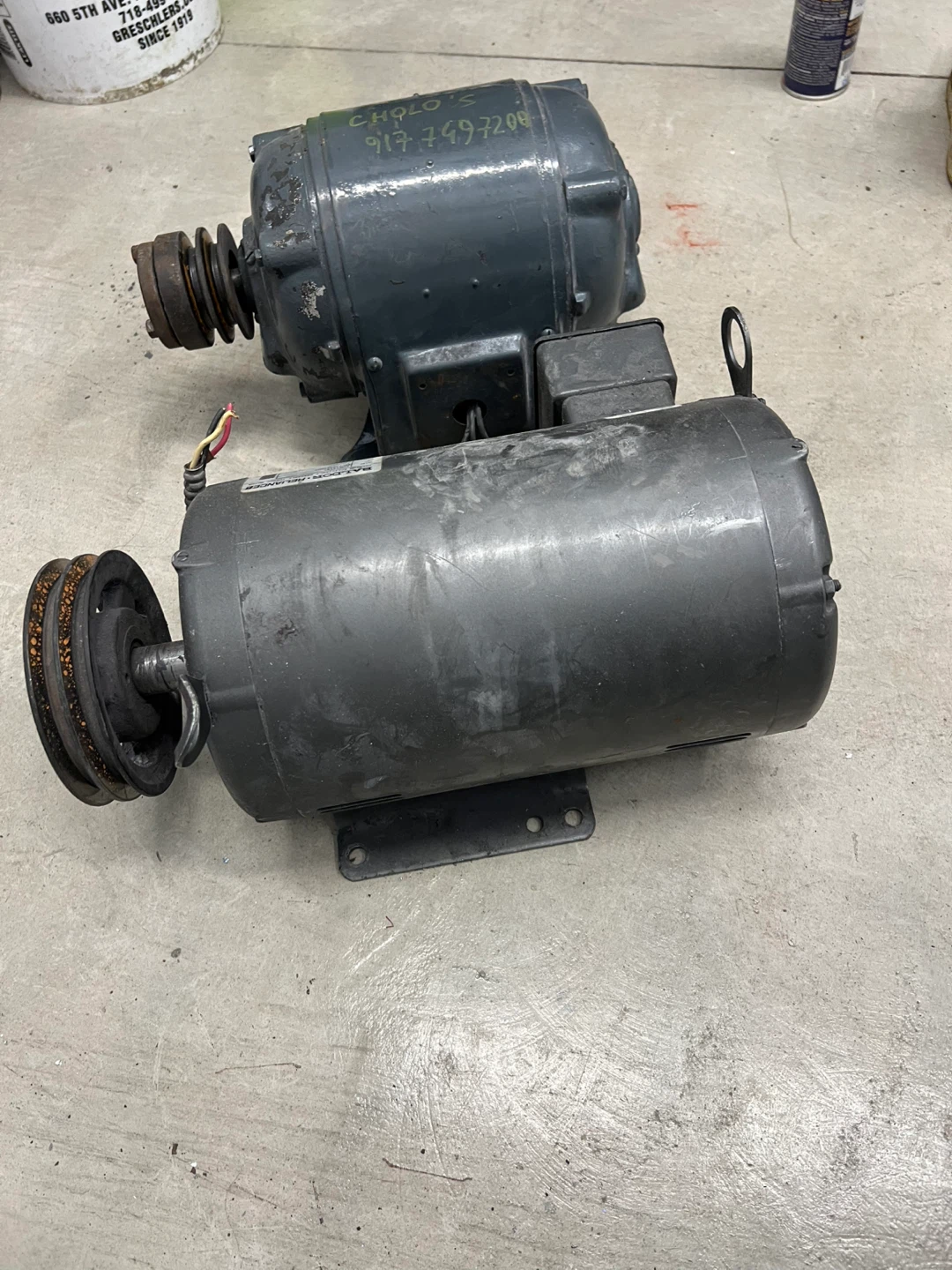 Baldor-Reliance Super-E 5HP 3-Phase Motor + 1 unknown motor - photo 4