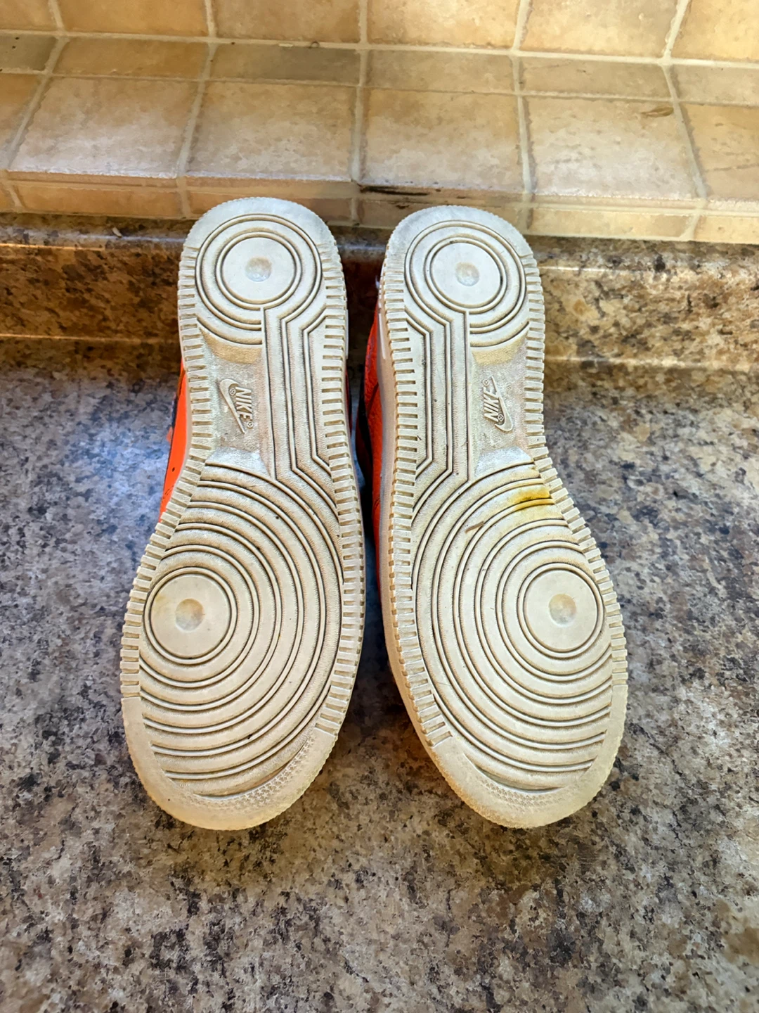Nike Air Force 1 'Just Do It' Orange Sneakers - photo 5