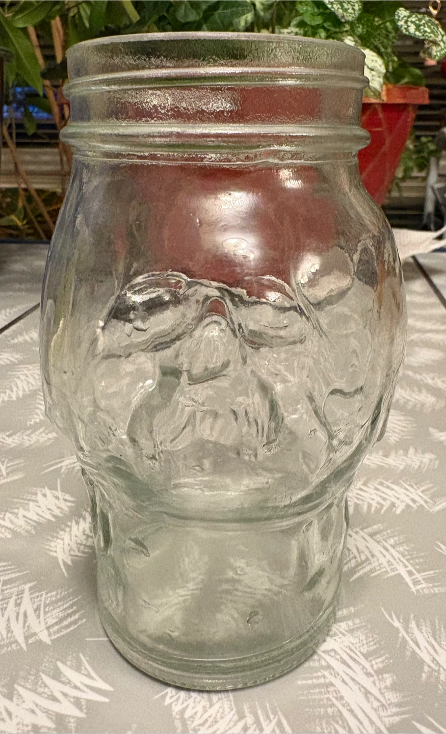 ✨✨8” Glass Skull Jar No Lid - photo 4
