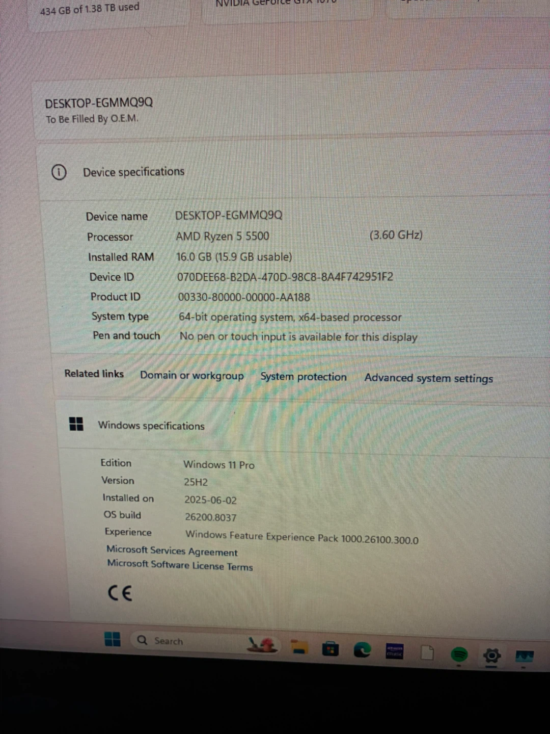 Custom Gaming PC - AMD Ryzen 5 5500, 16GB RAM, NVIDIA GTX 1070 - photo 2