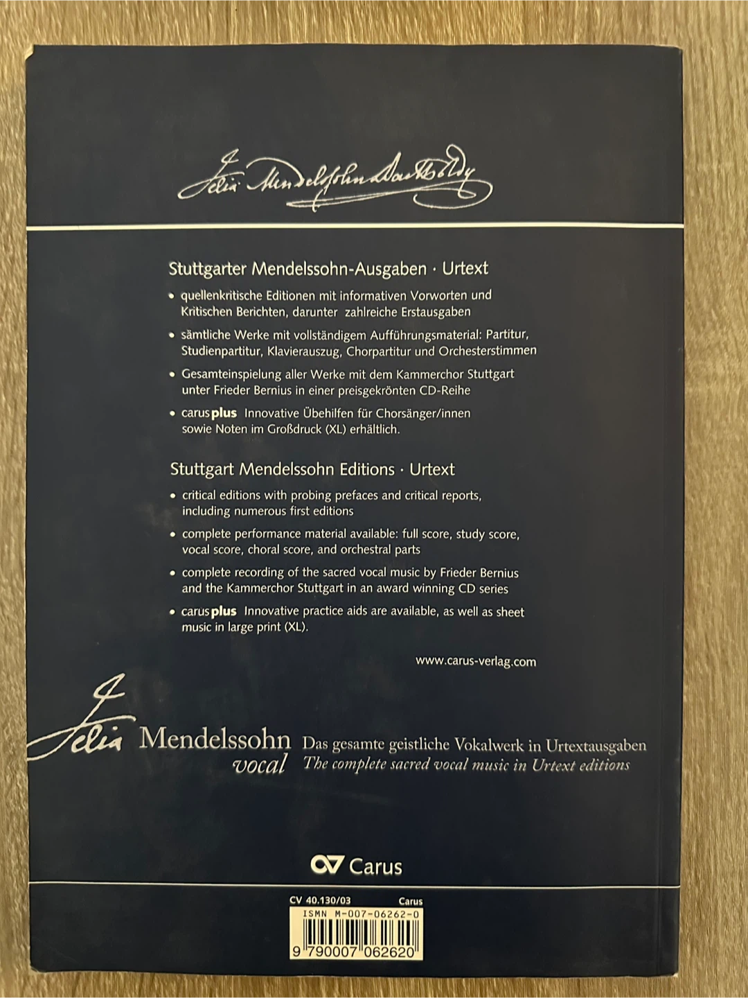 Vocal Score Music Books: Bach, Mozart, Mendelssohn - photo 5