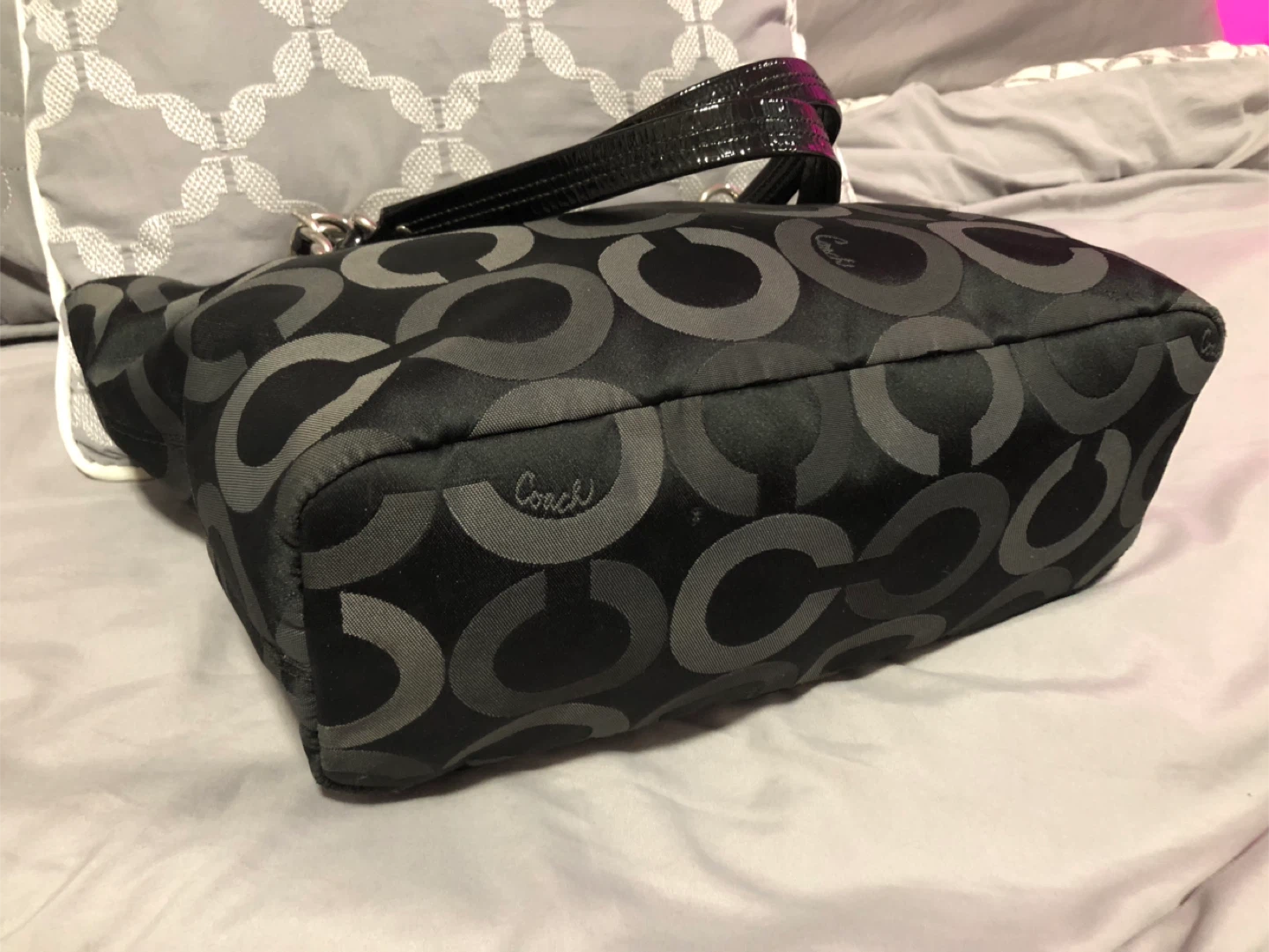 Coach Black Signature Tote Bag - photo 3