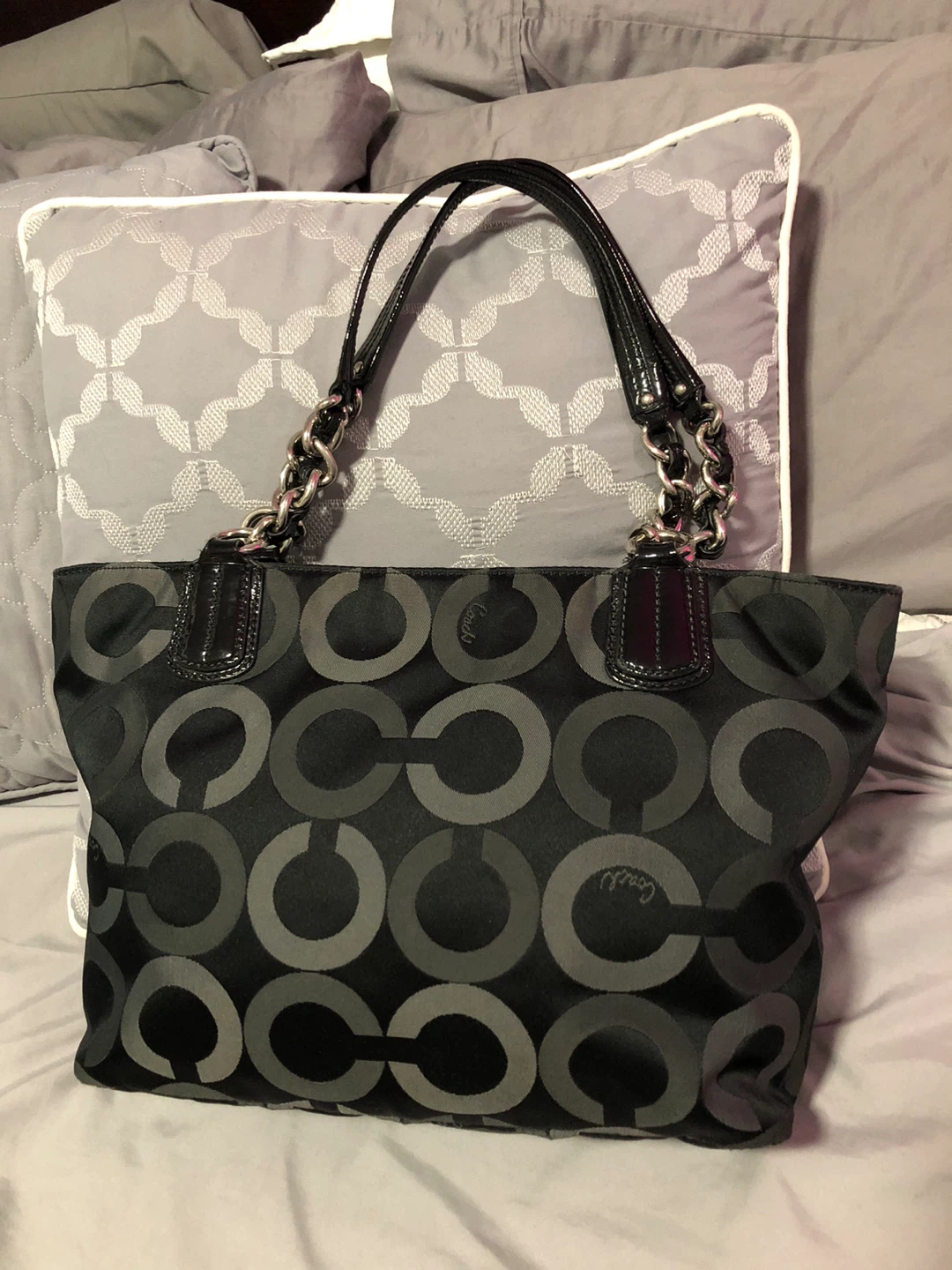 Coach Black Signature Tote Bag - photo 4