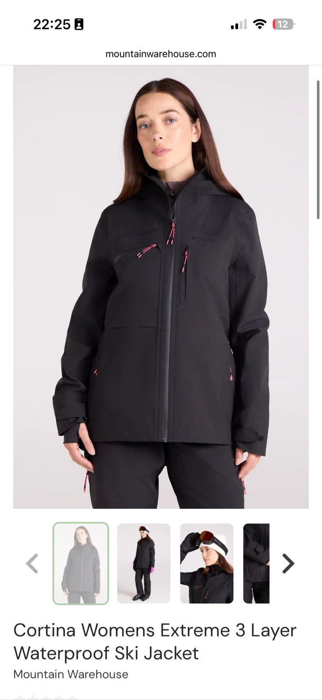 Mountain Warehouse Cortina Womens Waterproof Ski Jacket
