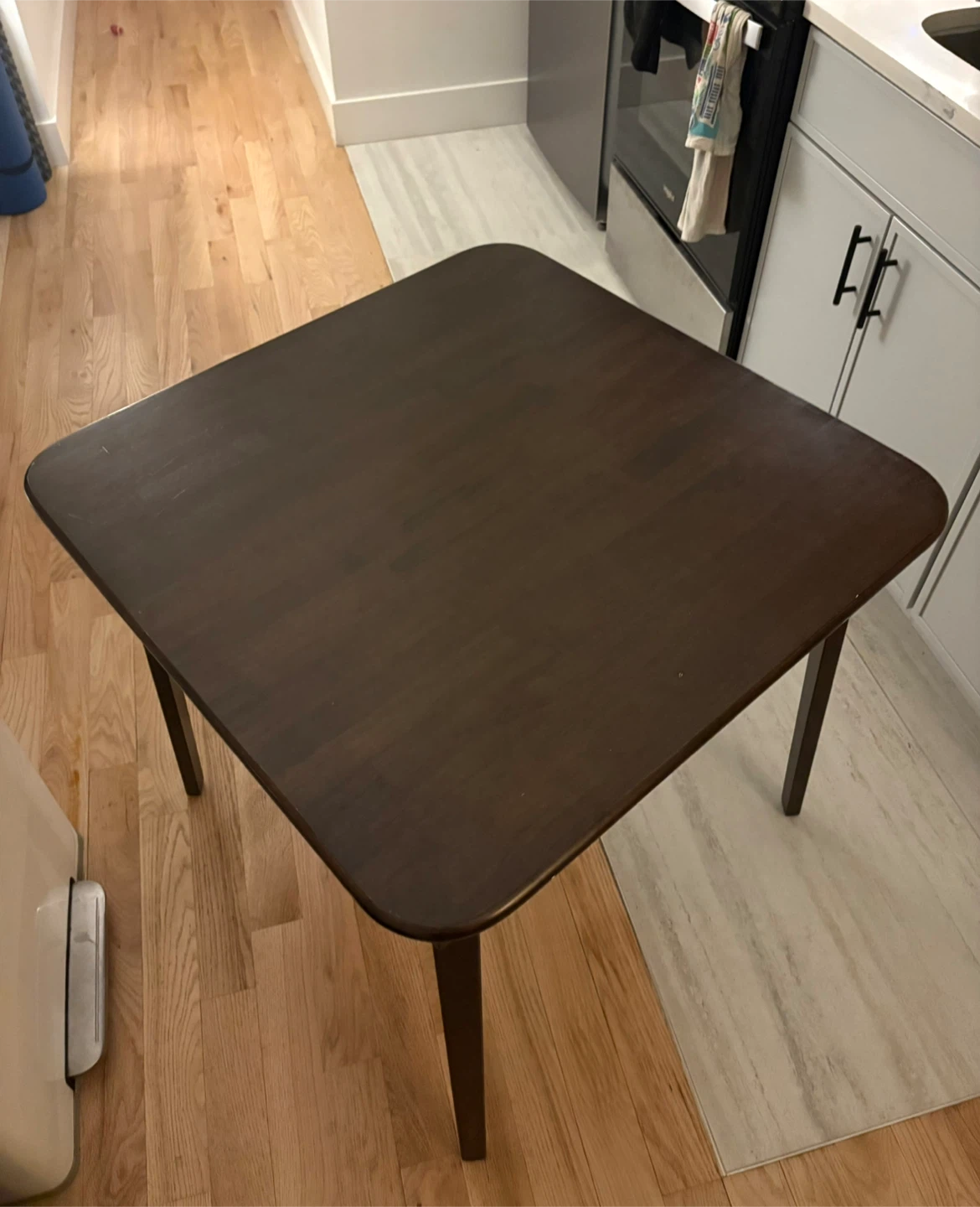Mahogany Espresso Dark Brown Square Dining Table