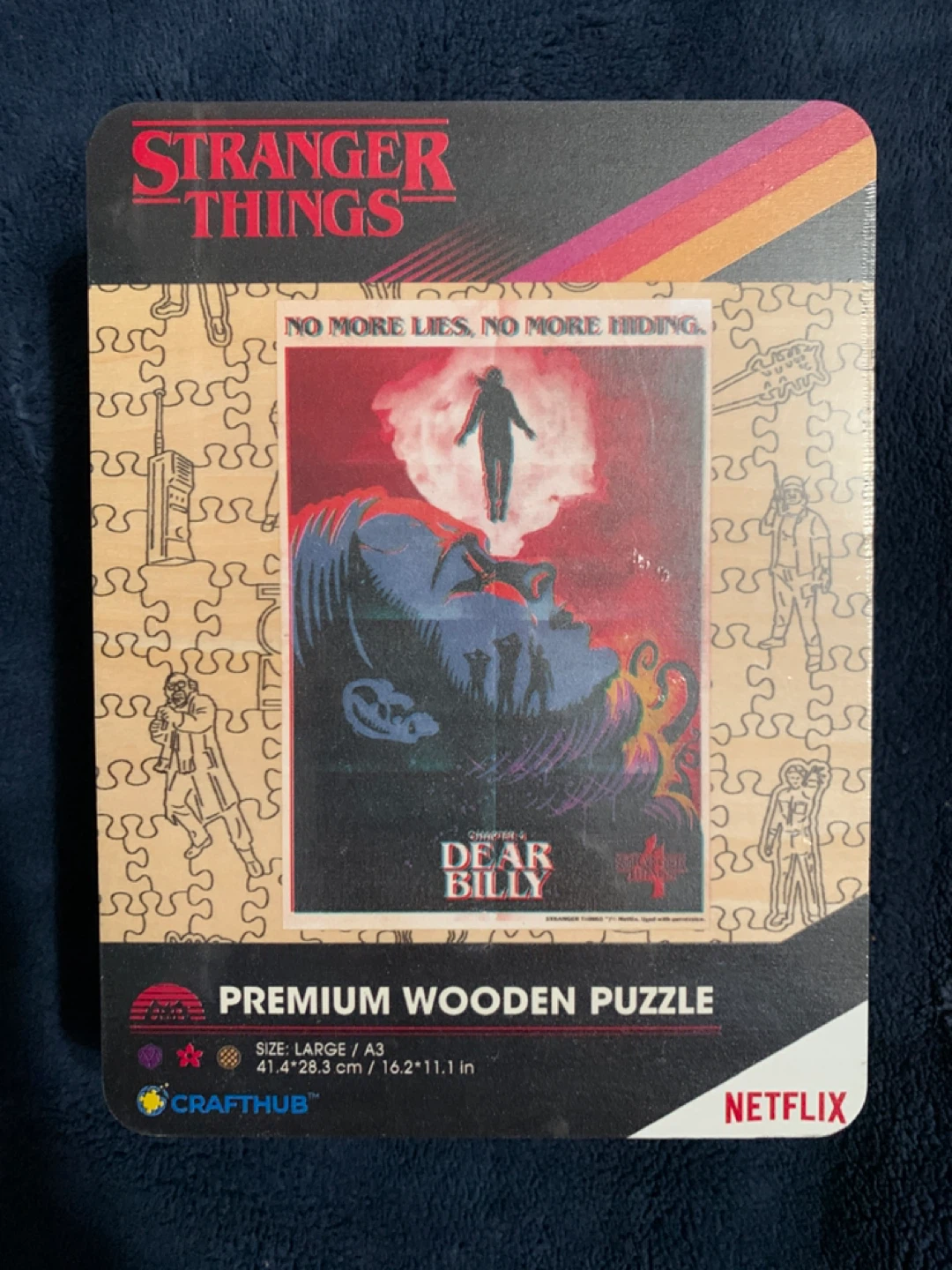 Netflix Stranger Things Premium Wooden Puzzle Dear Billy
