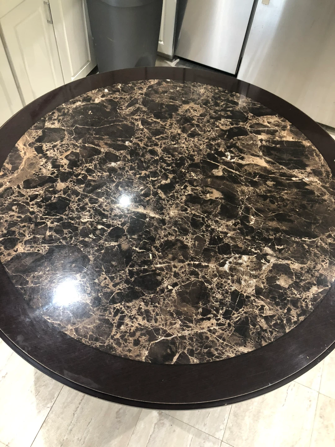 Marble Dining Table and 2 Chairs - photo 3