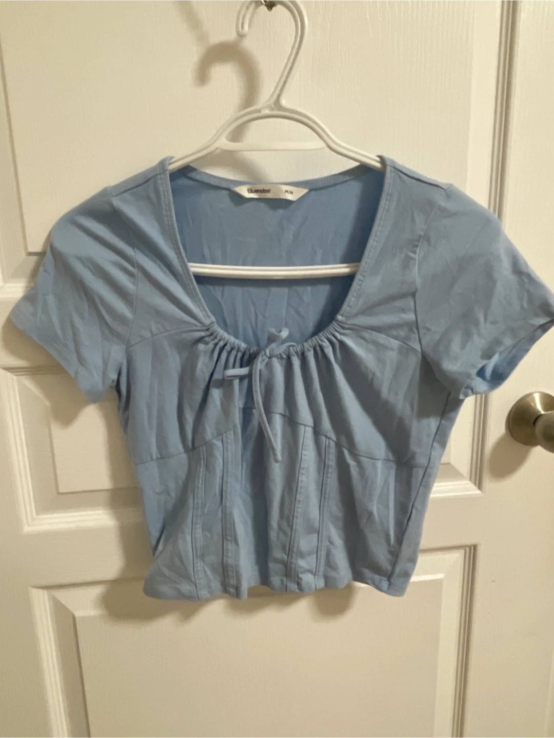 Bluenotes Blue Ruched Top - Medium