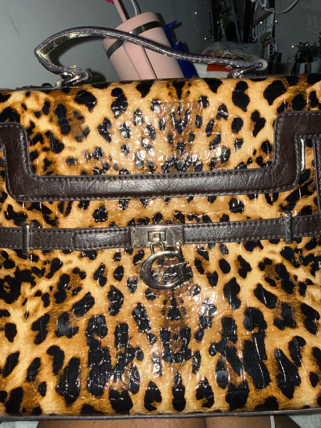 Guess Leopard Print Handbag