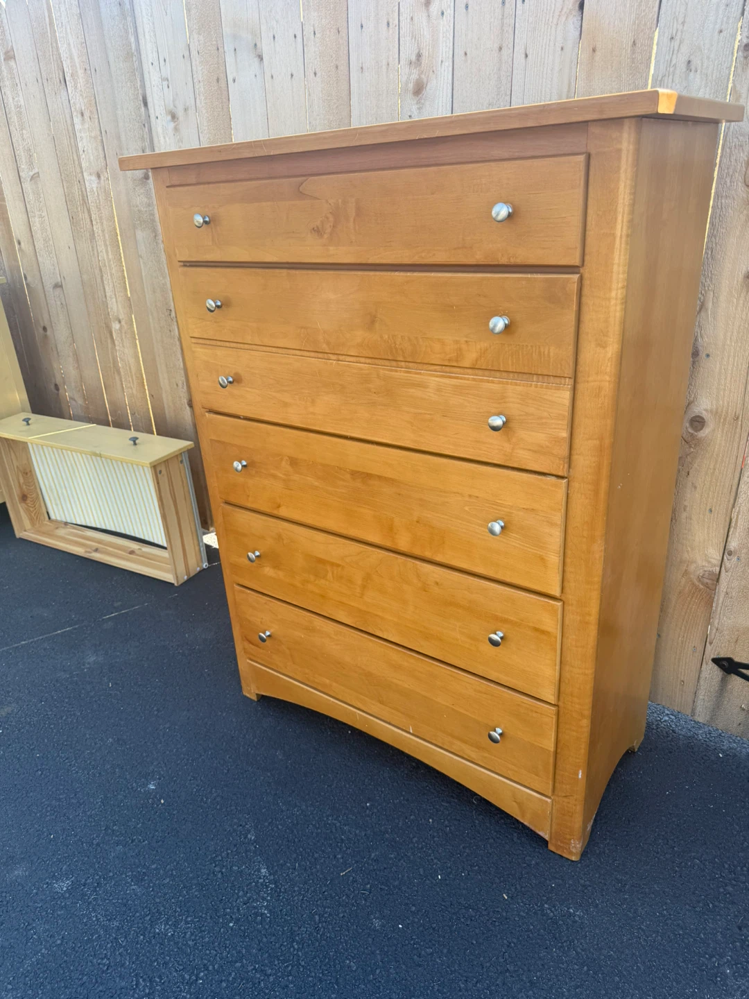 Wooden 6-Drawer Dresser