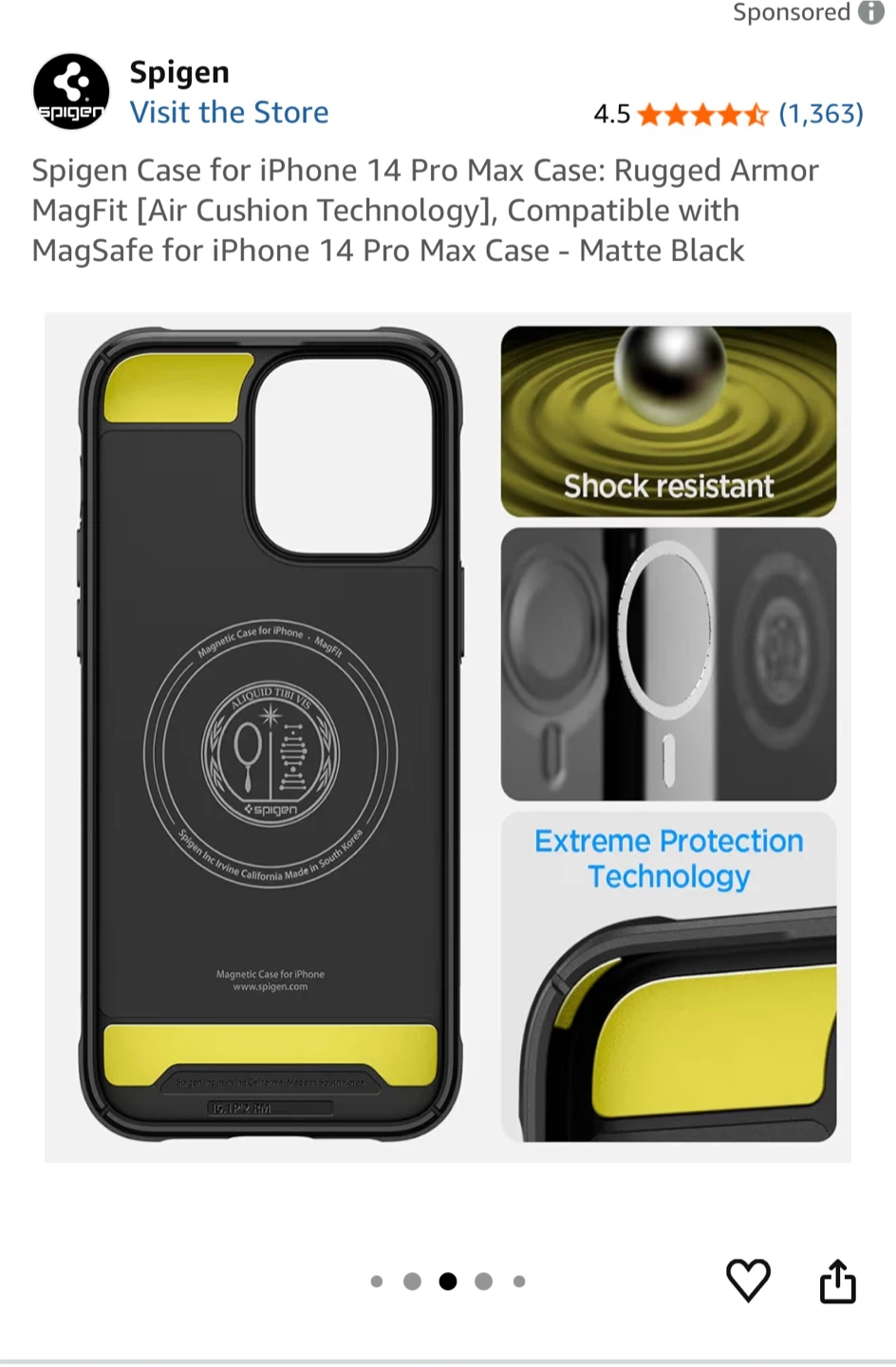 Spigen MagFit Case for iPhone 14 Pro Max - Matte Black