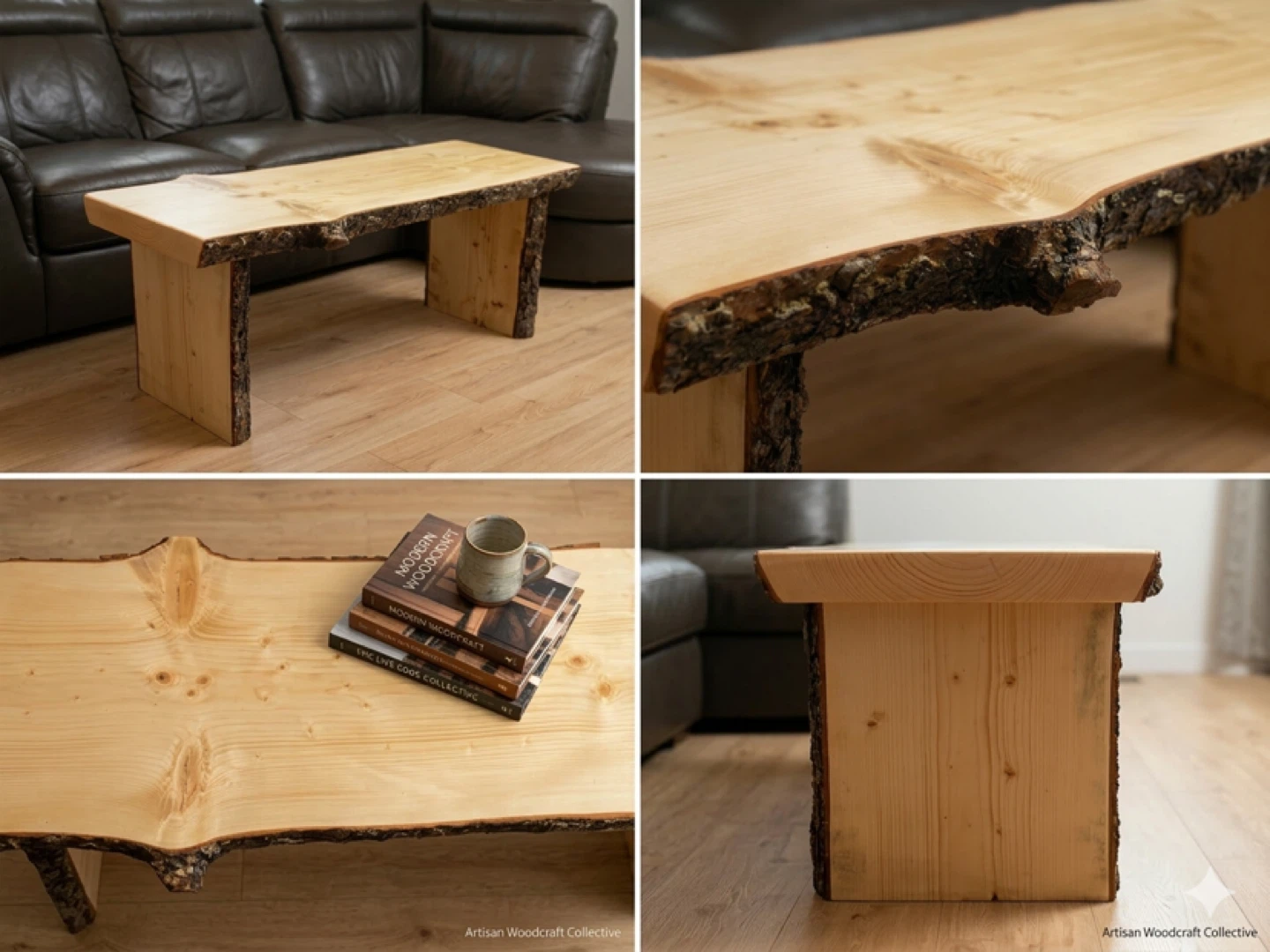 Live Edge Wood Coffee Table